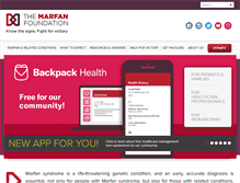 Tablet Screenshot of marfan.com